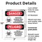 Signmission Pesticide Storage Area Bilingual Danger Sign, Plastic, 7in W x 10in L, 2PK OS-2PACK-DS-P-710-VS-1524 - alternate 5